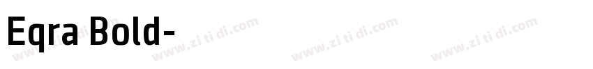 Eqra Bold字体转换